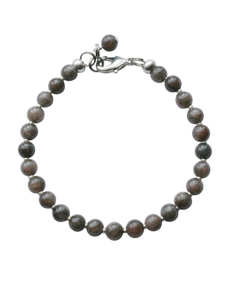 Armband basic agaat donkerbruin