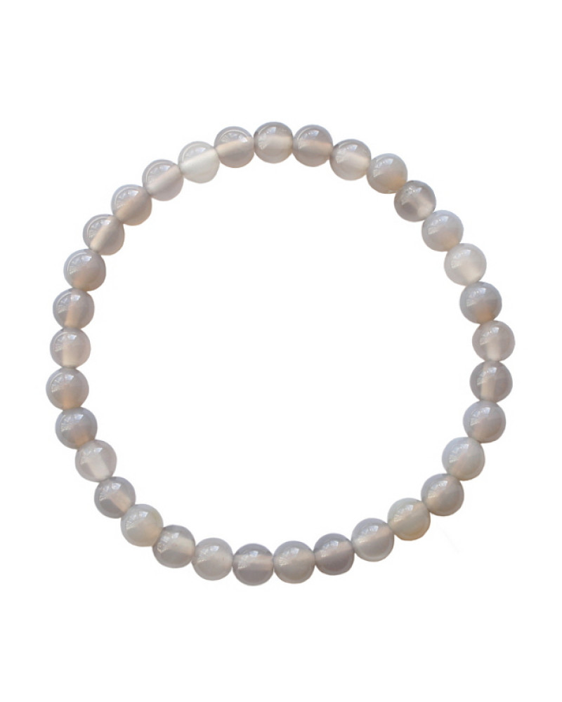 Armband basic elastic agaat