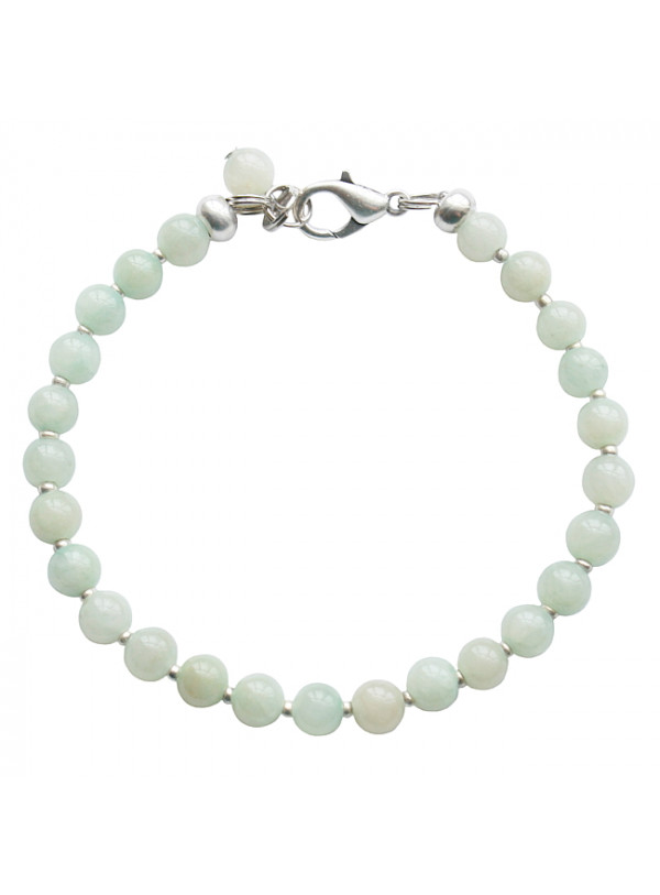 Armband basic agaat lichtgroen