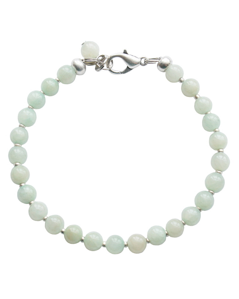 Armband basic agaat lichtgroen