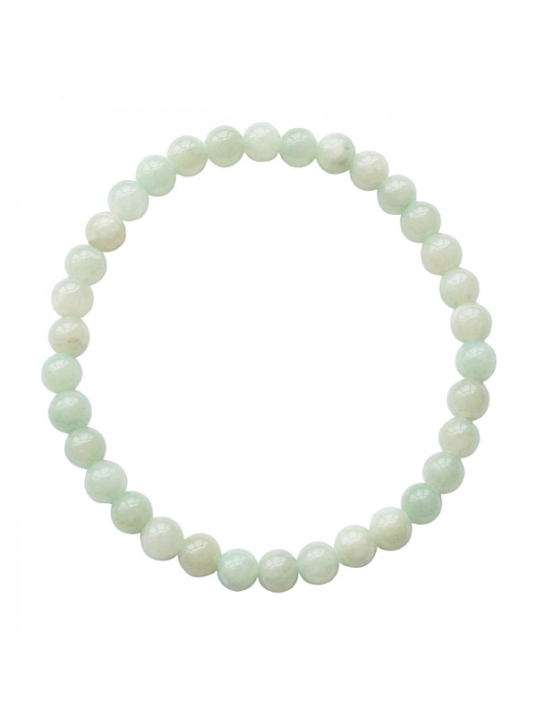 Armband basic elastic agaat lichtgroen