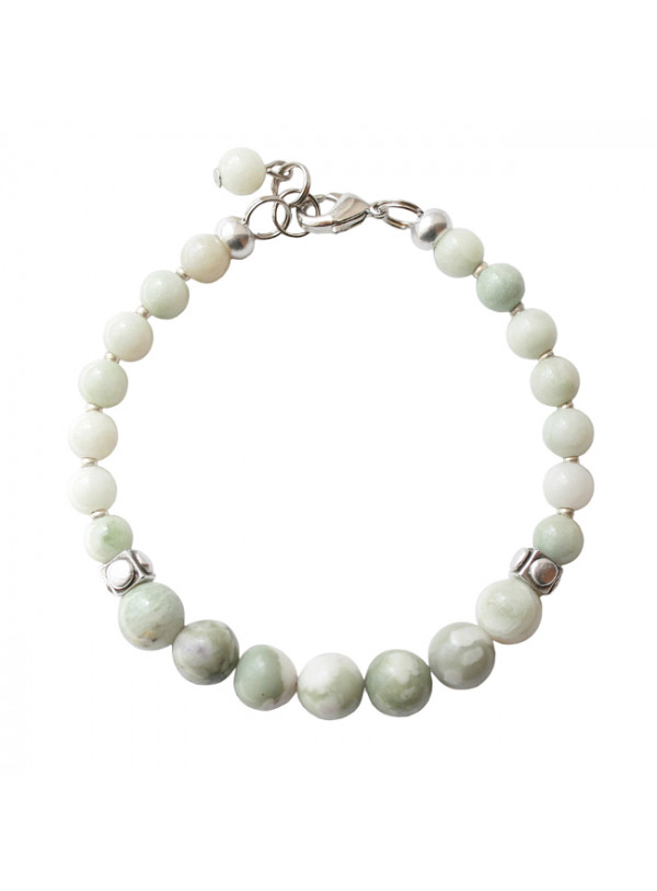Armband basic aventurijn mix lichtgroen