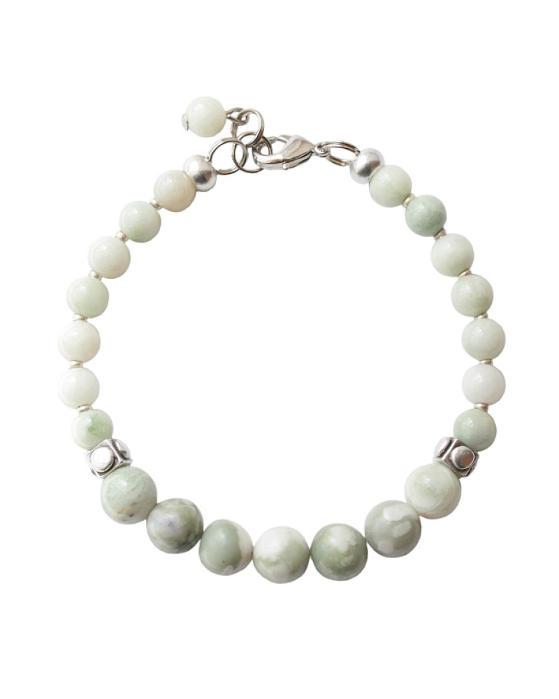 Armband basic aventurijn mix lichtgroen