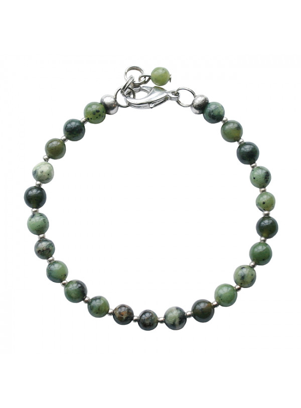Armband basic flower jade