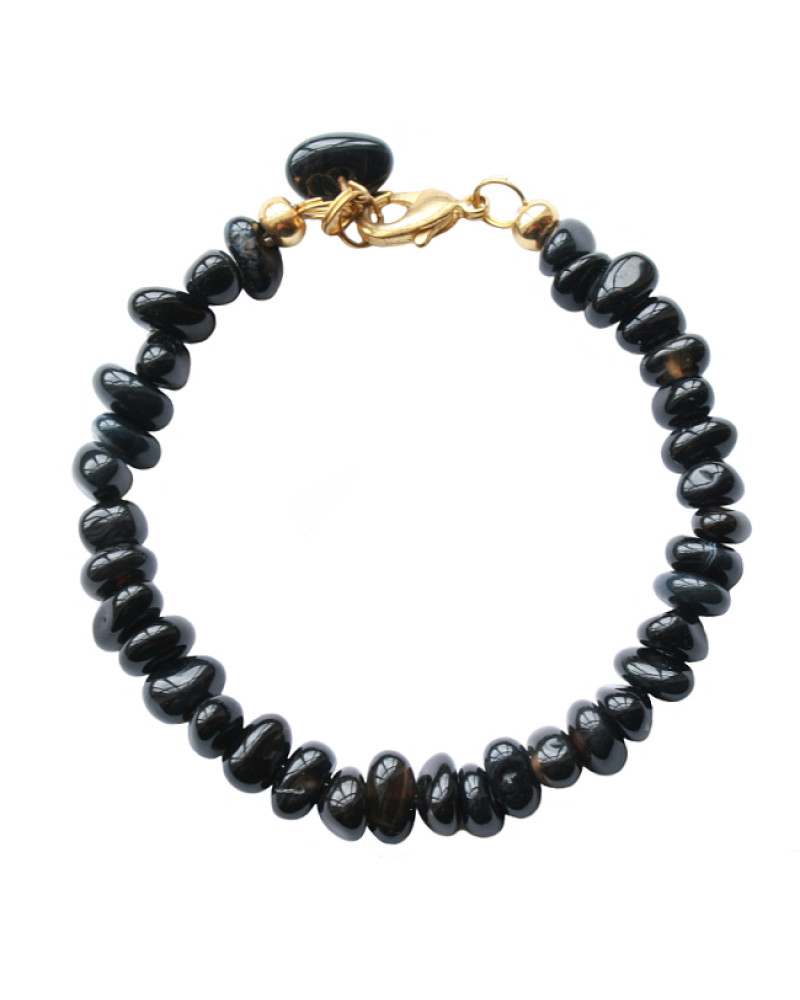 Armband basic halfedelsteen chip agaat