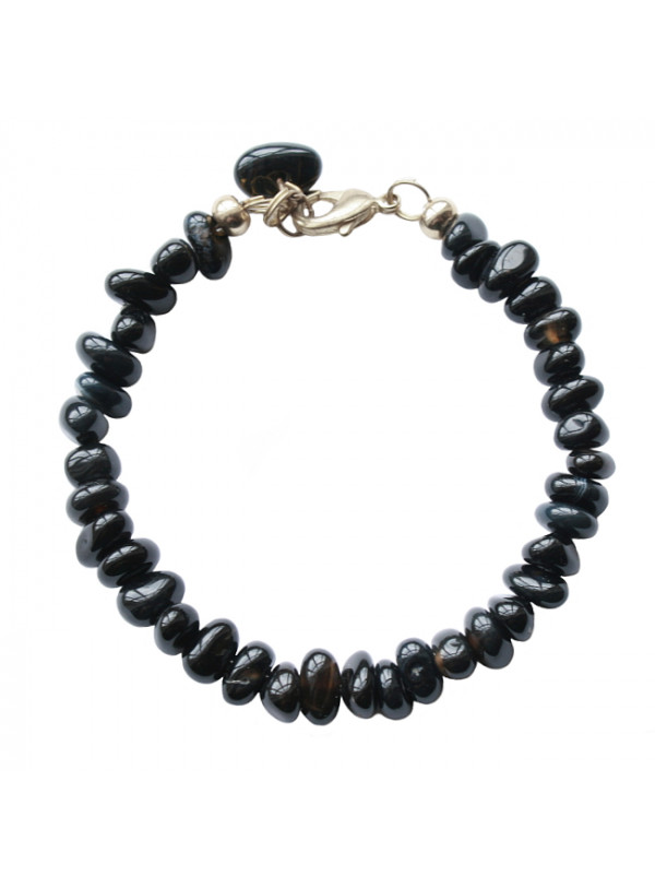 Armband basic halfedelsteen chip agaat