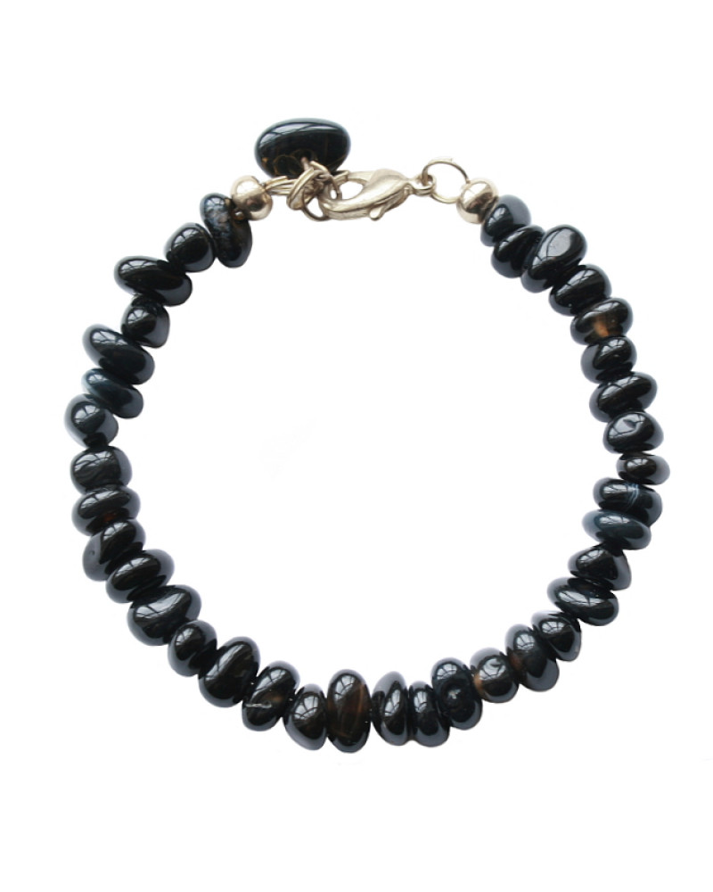 Armband basic halfedelsteen chip agaat