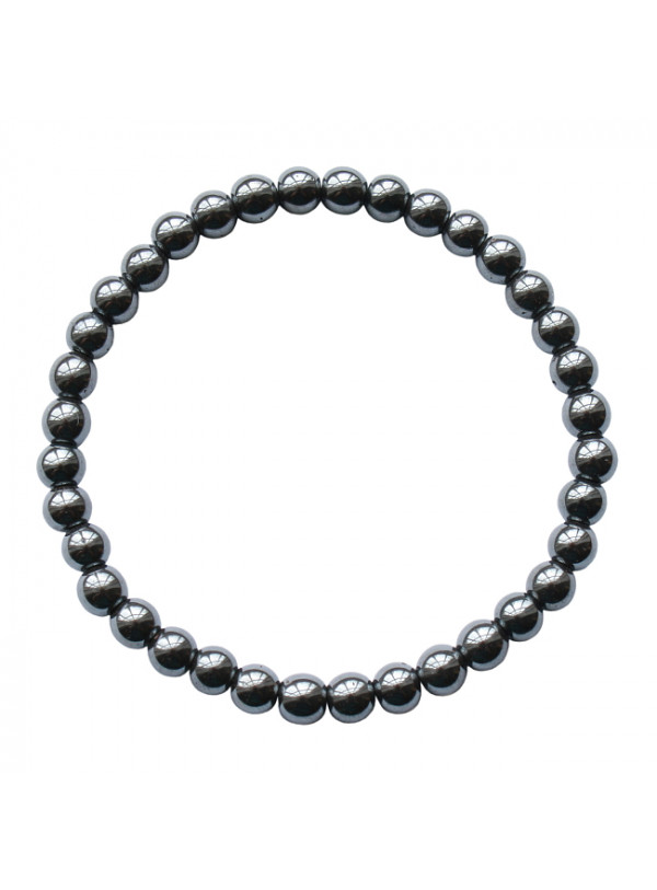 Armband | basic | elastic hematite