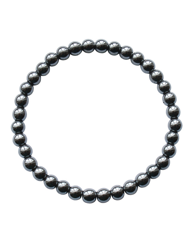 Armband | basic | elastic hematite
