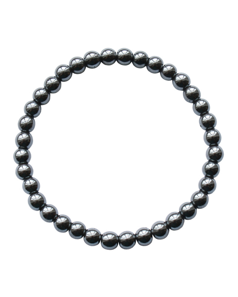 Armband | basic | elastic hematite