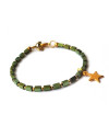 Armband | Hematite Star | groen
