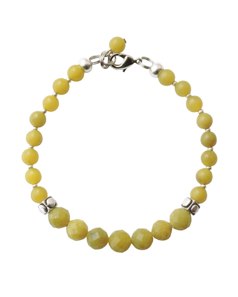 Armband basic jade facet mix