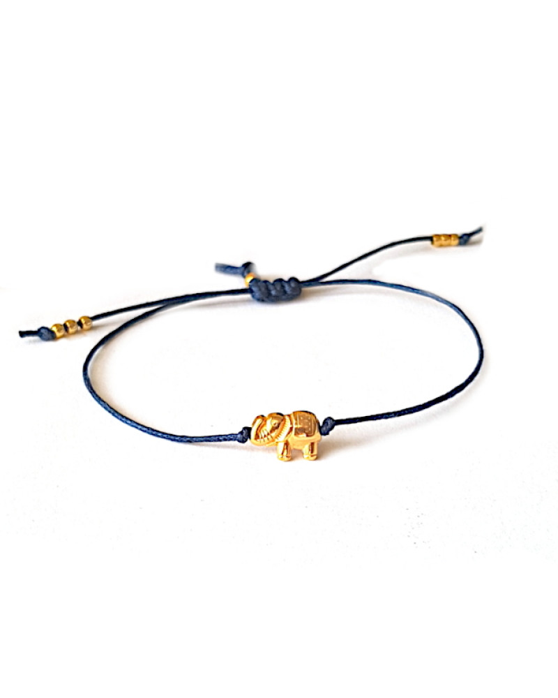 Armband Macramé | Lucky Elephant | Zilver of Goud Armband Macramé | Lucky Elephant | Zilver of Goud