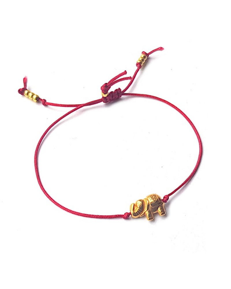 Armband Macramé | Lucky Elephant | Zilver of Goud