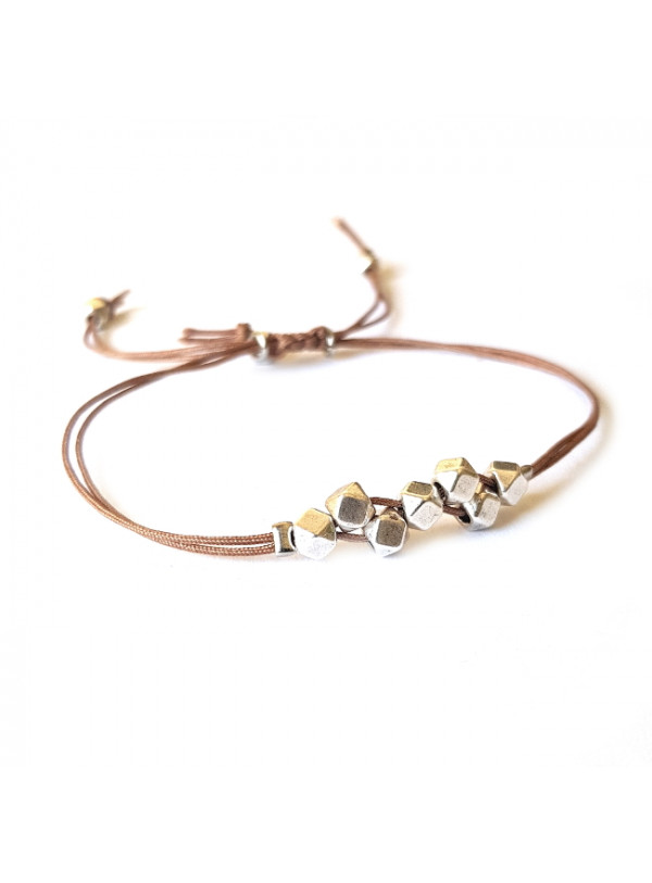 Armband Macramé | Lucky Seven | Zilver of Goud