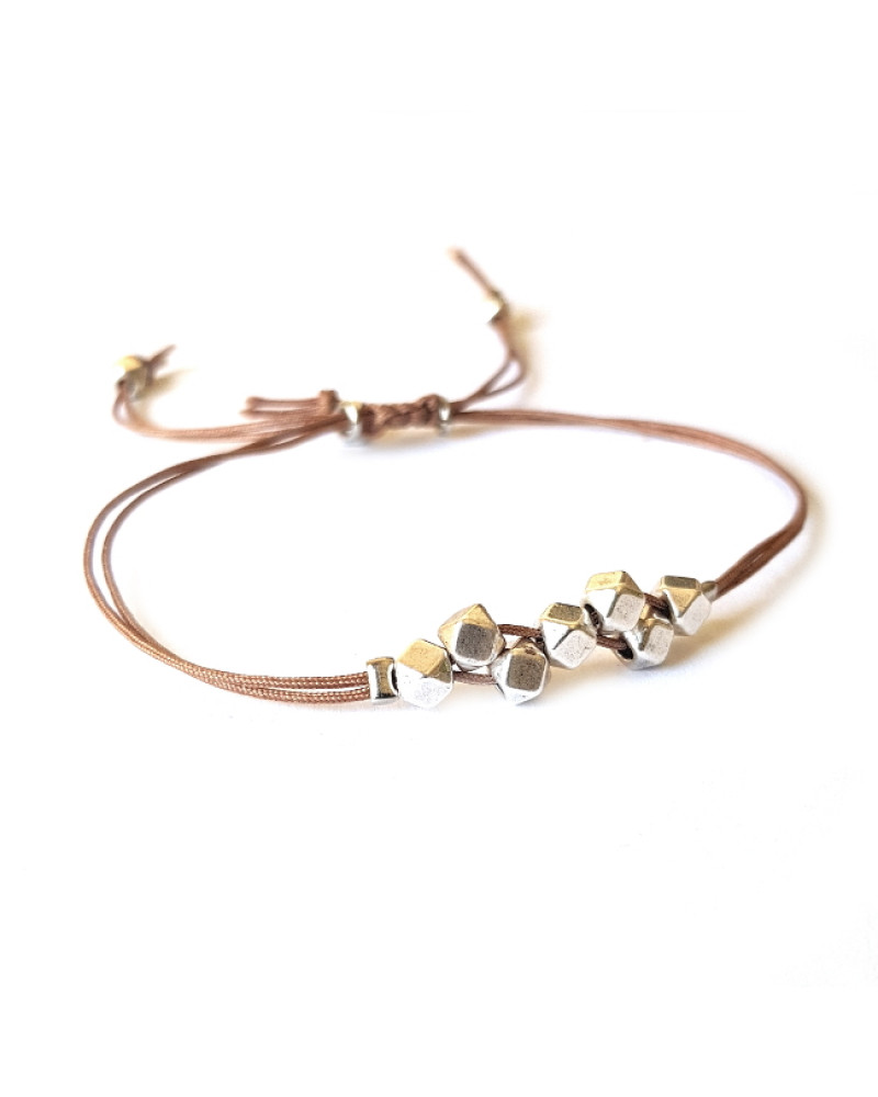 Armband Macramé | Lucky Seven | Zilver of Goud