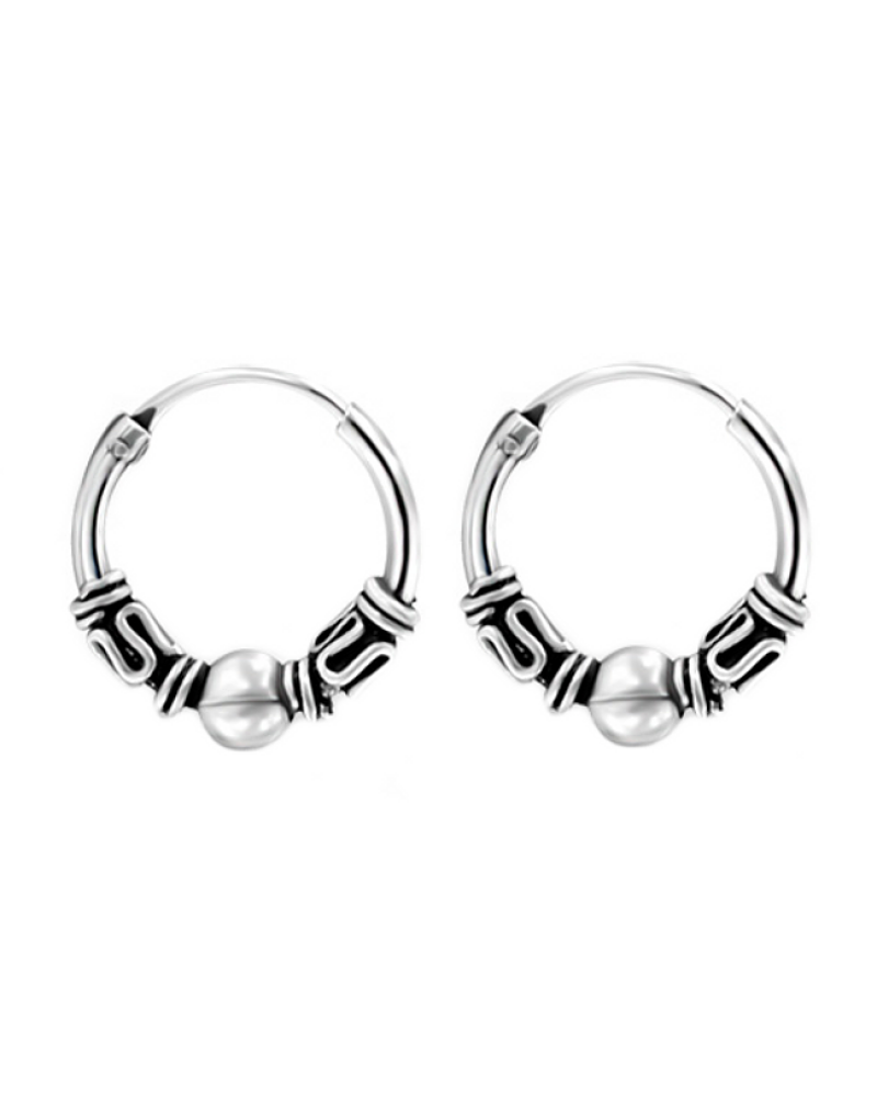 oorringen | 925 Zilver | Bali 12mm oorringen | 925 Zilver | Bali 12mm
