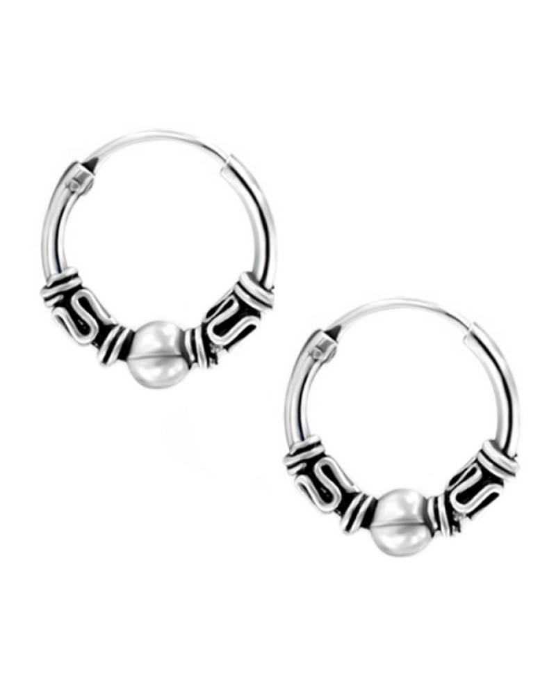 oorringen | 925 Zilver | Bali 12mm
