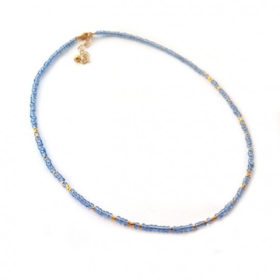 Ketting | FINE | rocaille | Blauw