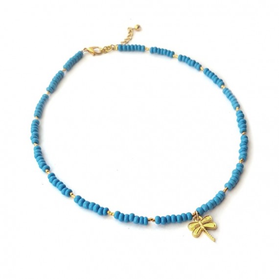 Ketting | Libelle | blauw