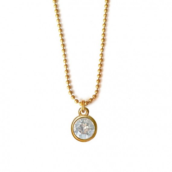 Ketting | Swarovski | Ballchain | Zilver of Goud