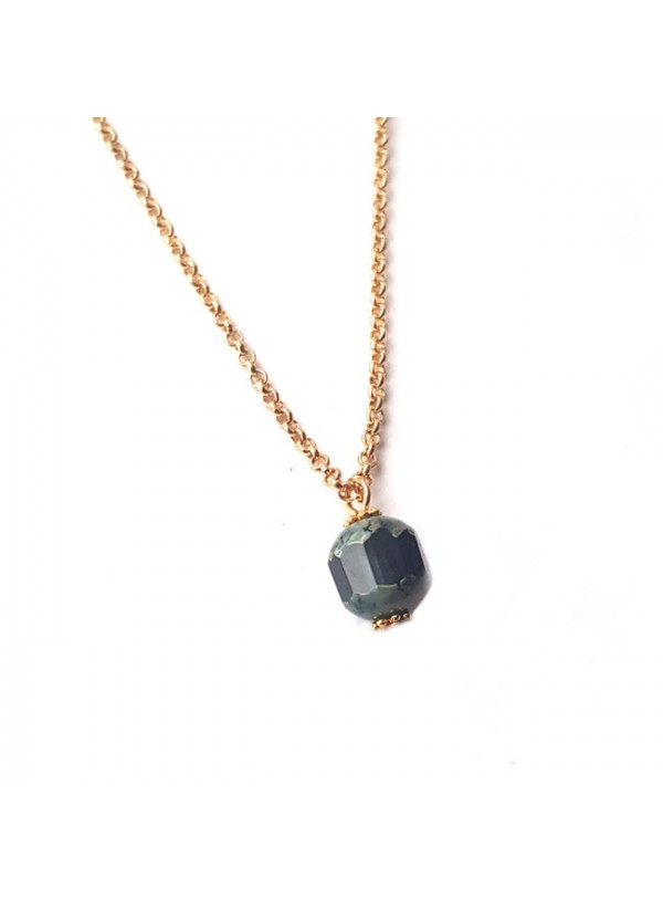 Ketting | FINE | facet blauw