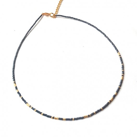 Ketting | Fine Miyuki | Blauw