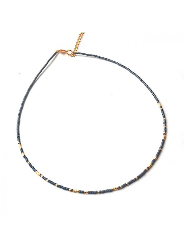 Ketting | Fine Miyuki | Blauw
