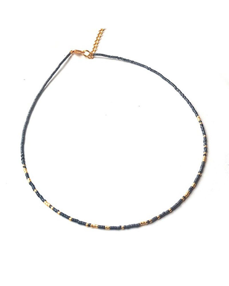 Ketting | Fine Miyuki | Blauw