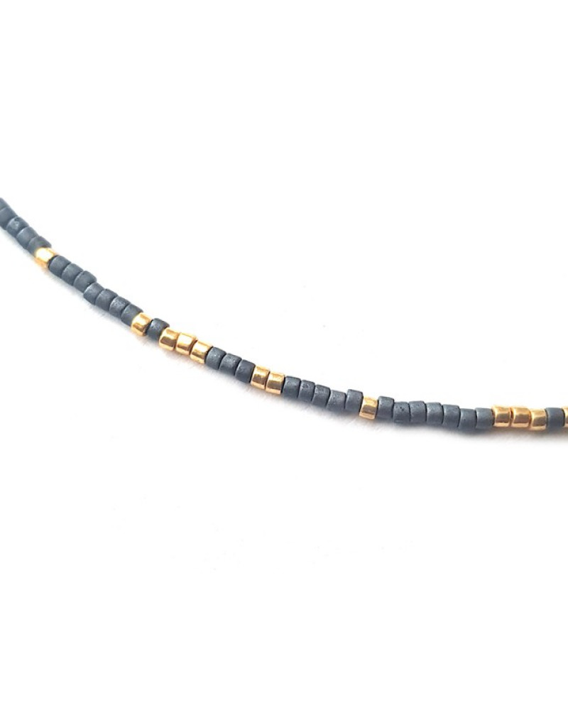 Ketting | Fine Miyuki | Blauw