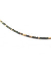 Ketting | Fine Miyuki | Donkergroen