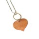 Ketting | PUUR | Copper Lace Heart on Ring