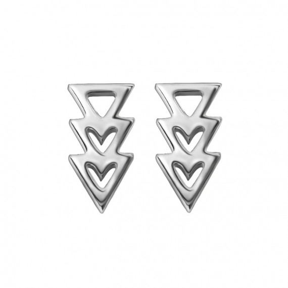 Oorknopjes | SELECT | RVS | Triangles zilver