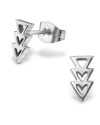 Oorknopjes | SELECT | RVS | Triangles zilver