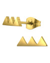Oorknopjes | SELECT | RVS | Triangles goud