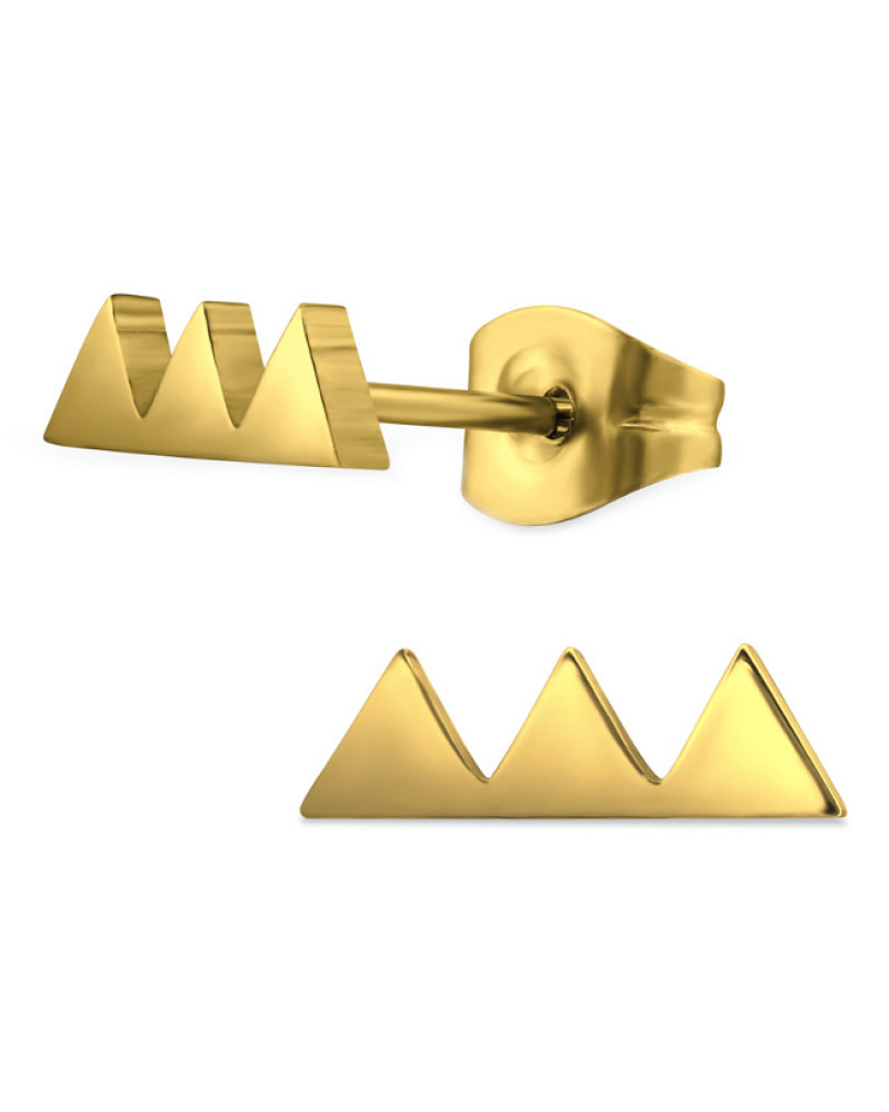 Oorknopjes | SELECT | RVS | Triangles goud