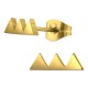 Oorknopjes | SELECT | RVS | Triangles goud