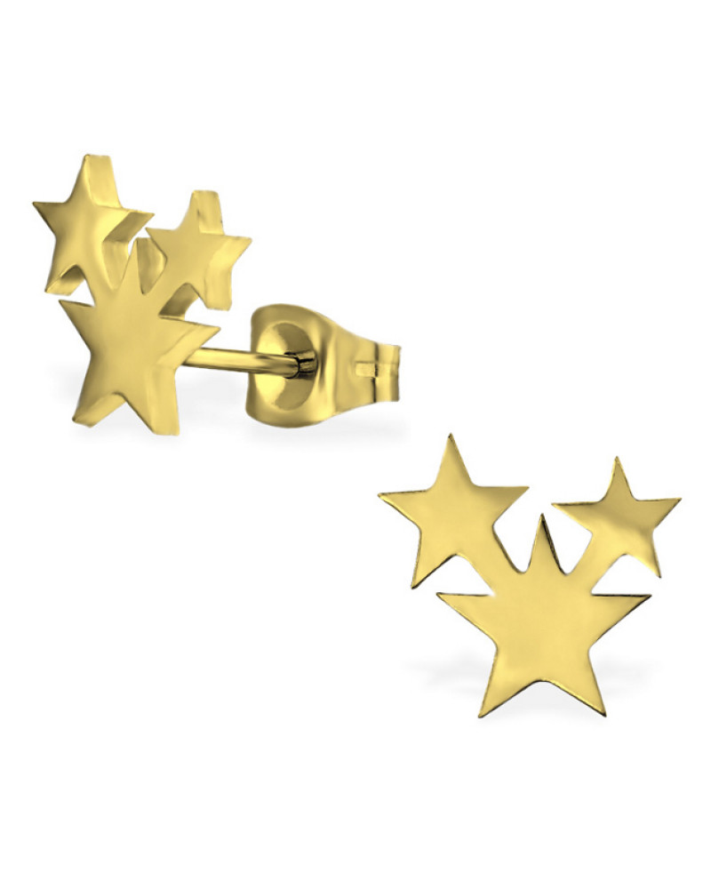 Oorknopjes | SELECT | RVS | Stars goud