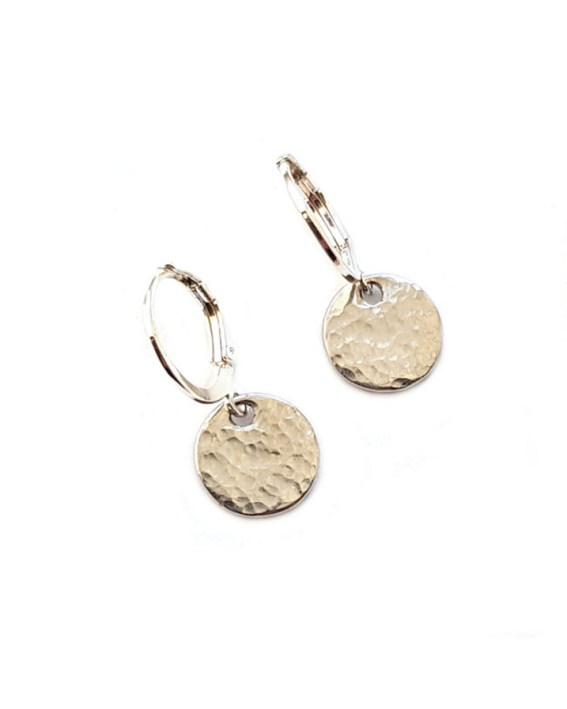 Oorringen | FINE | rond gehamerd Oorringen | FINE | rond gehamerd